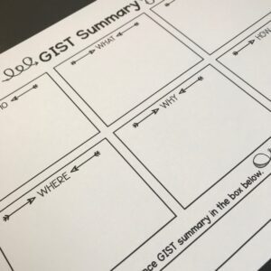 GIST Summary Worksheet