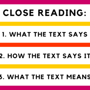 Close Reading Steps