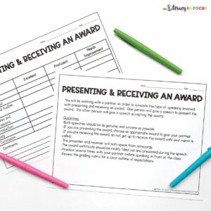Award Speech Guidelines