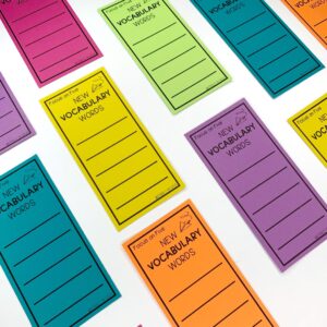 Vocabulary Bookmarks