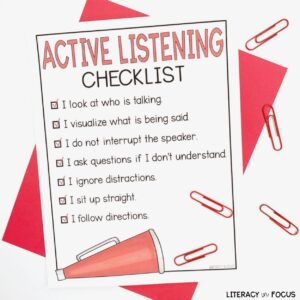active listening checklist