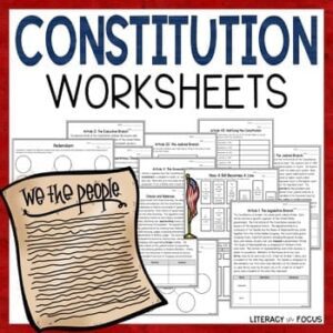 constitution worksheets