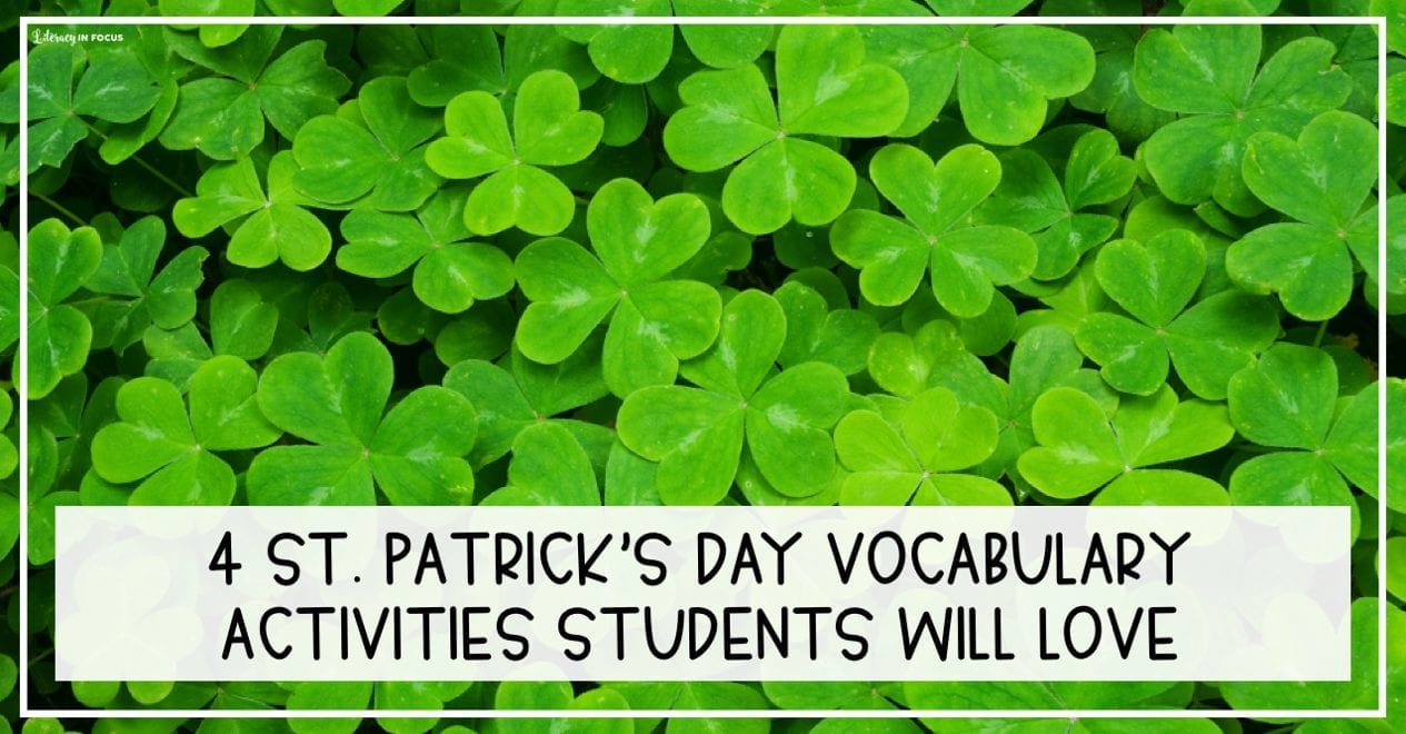 St Patricks Day Vocabulary Activities