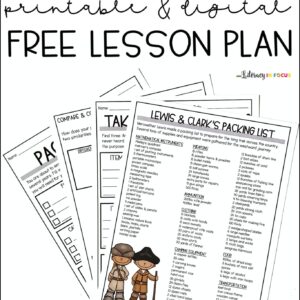 Lewis and Clark Free Printable PDF Lesson Plan