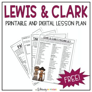 Lewis and Clark Lesson Plan for 5th and 8th Grade
