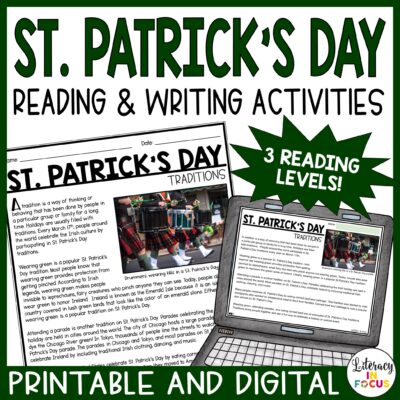 St. Patrick's Day Reading and Writing Activities