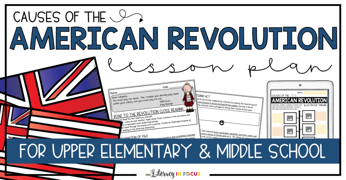 Causes of the American Revolution Lesson Plan