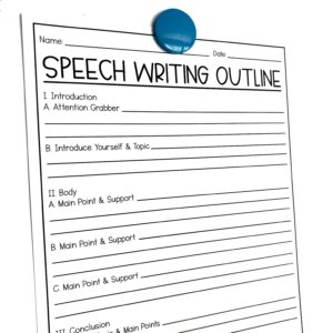 Speech Writing Outline Template