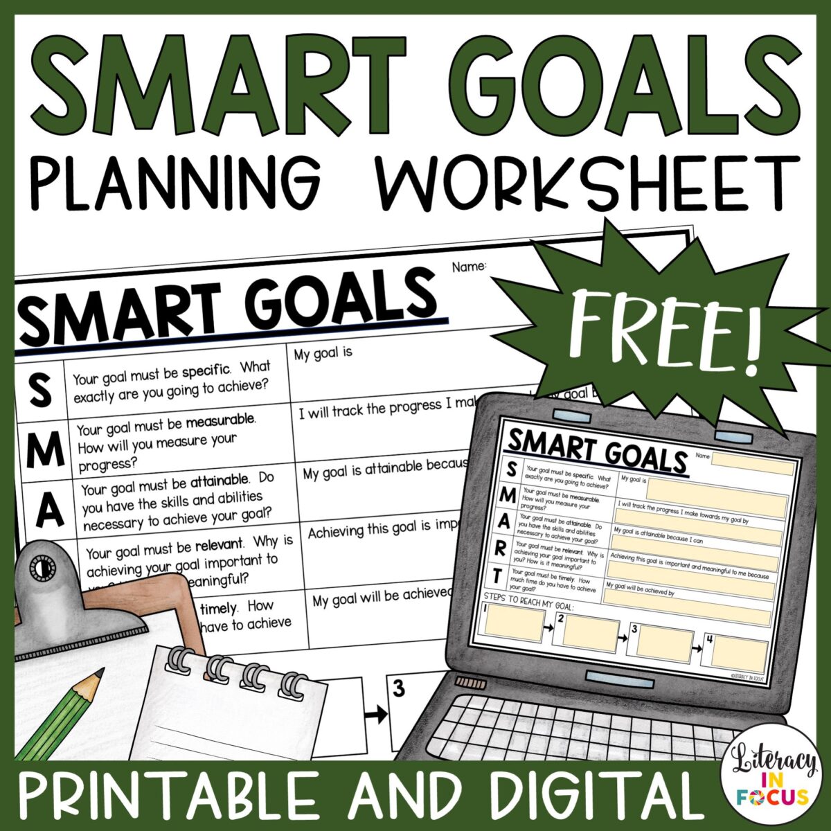SMART Goals Planning Worksheet