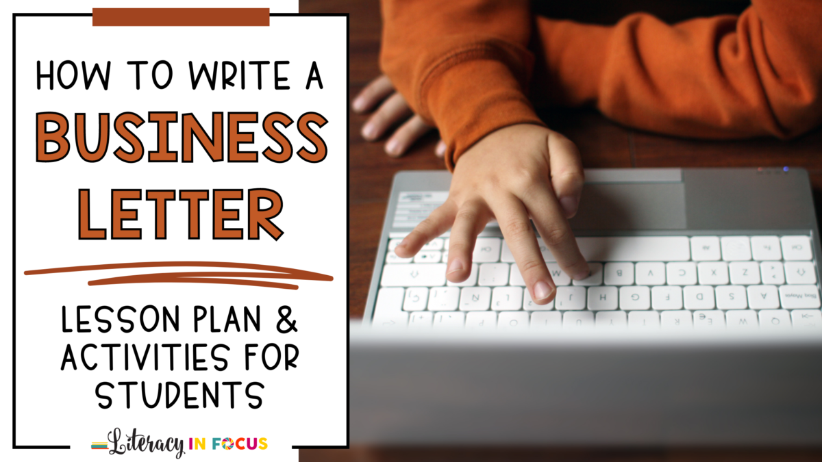 Business Letter Lesson Plan for Middle School