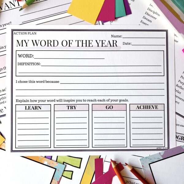Word of the Year Project for Kids