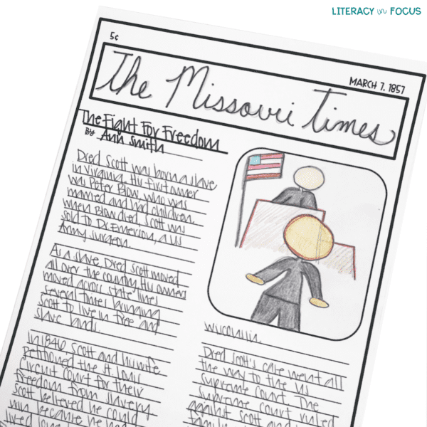 Dred Scott Lesson: Text, Mapping, & Summarizing | Literacy In Focus