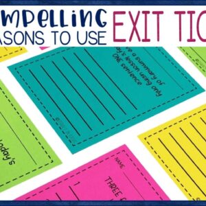 Exit Ticket Reasons
