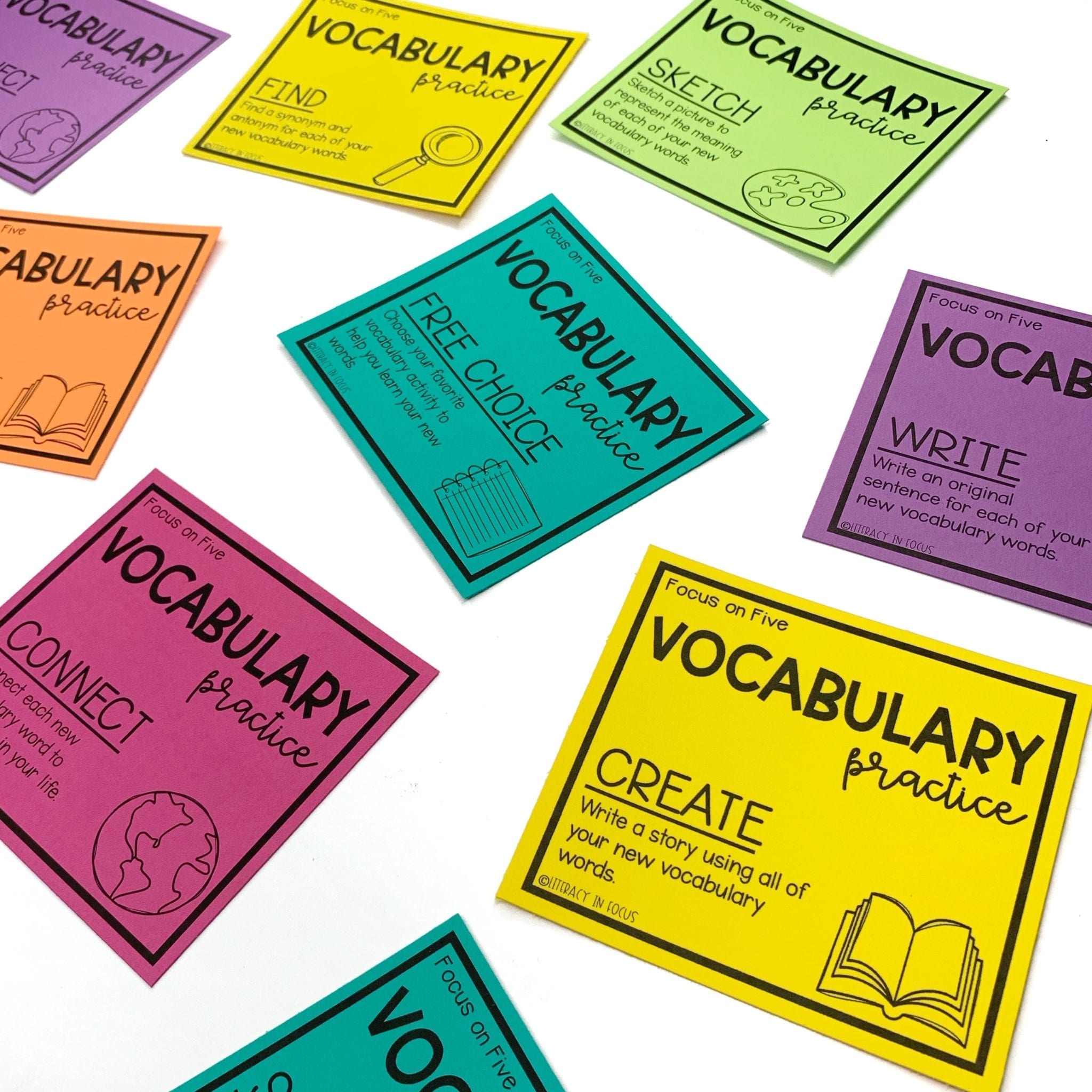 Vocabulary Activity Cards