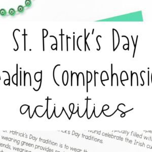 St. Patrick's Day Reading Comprehension