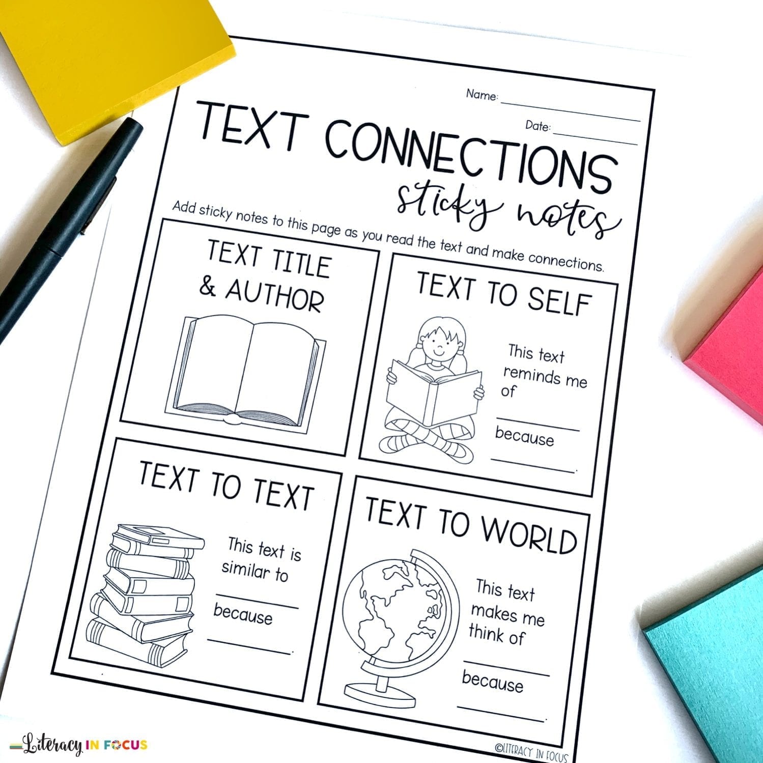 25 Activities for Teaching Students to Make Text Connections With Regard To Text To Self Connections Worksheet