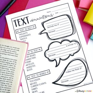 Free Text Connections Graphic Organizer