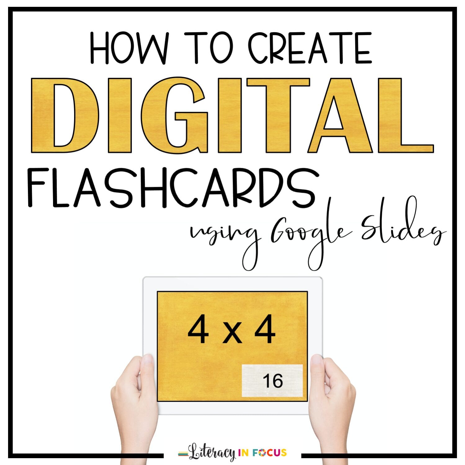 Digital Flashcards Steps