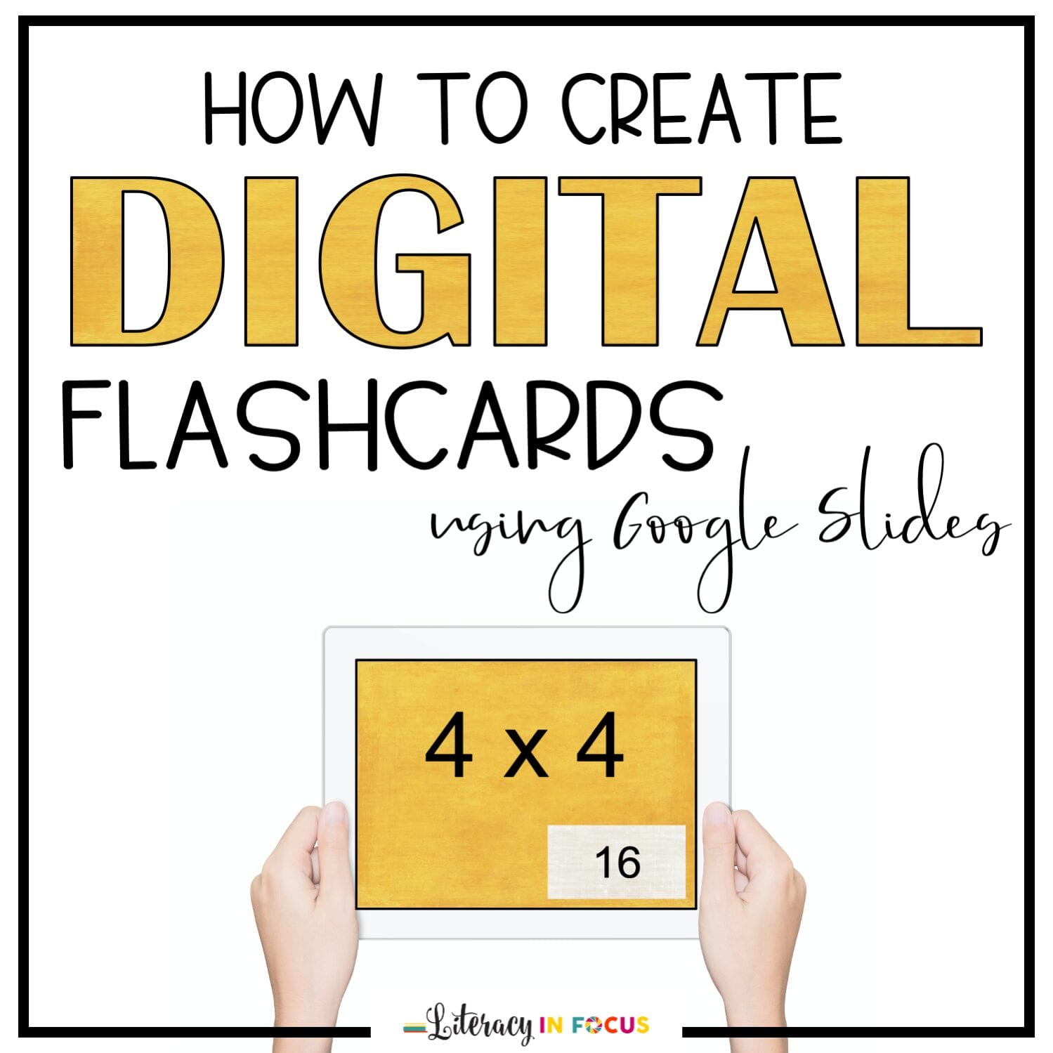 How to Create Digital Flashcards with Google Slides - Literacy In Focus