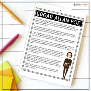 Edgar Allan Poe Biography Free Printable