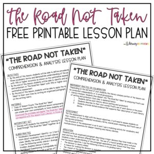 The Road Not Taken Free Printable Lesson Plan