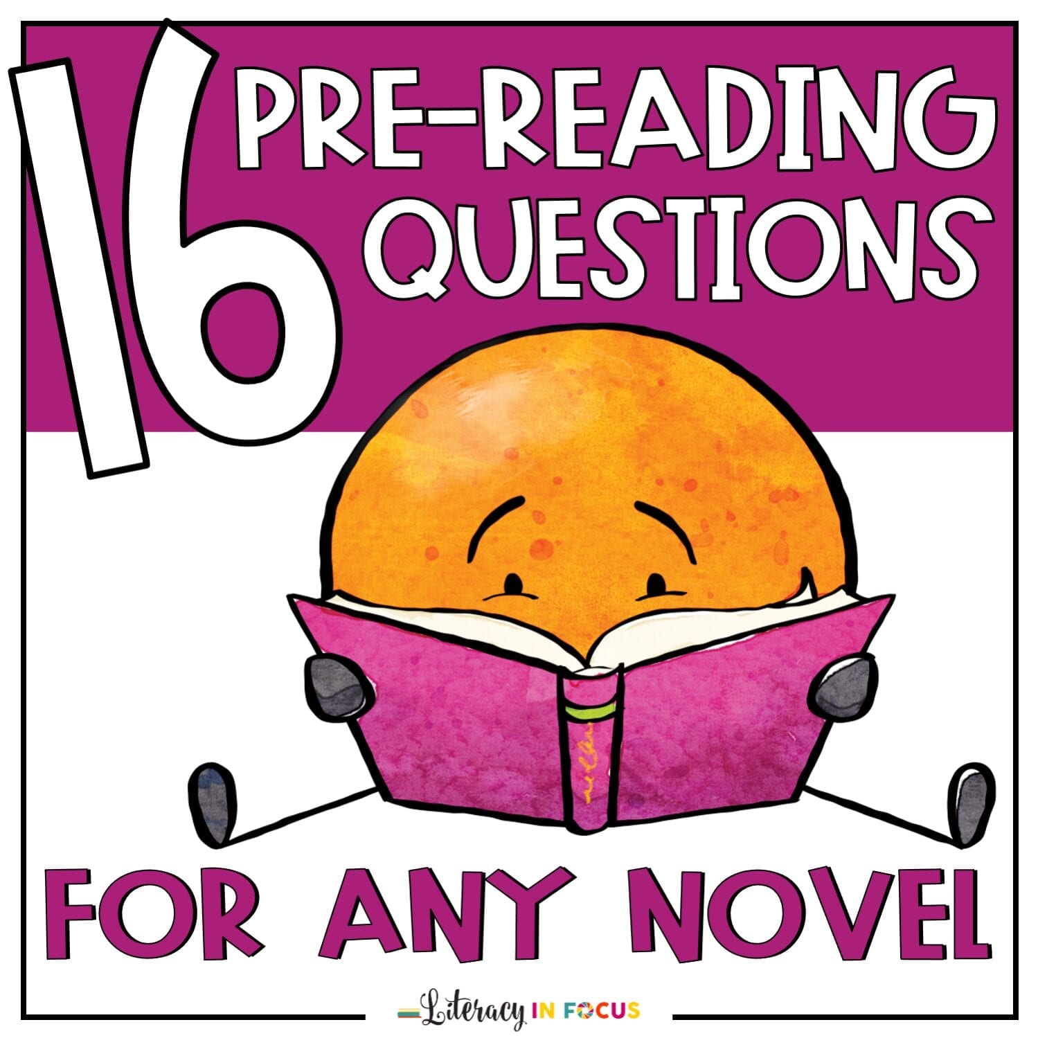 Novel Pre-Reading Questions for Upper Elementary and Middle School