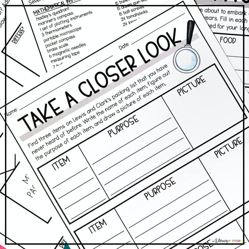 Lewis and Clark Expedition Intro Activity and Lesson Plan PDF ...