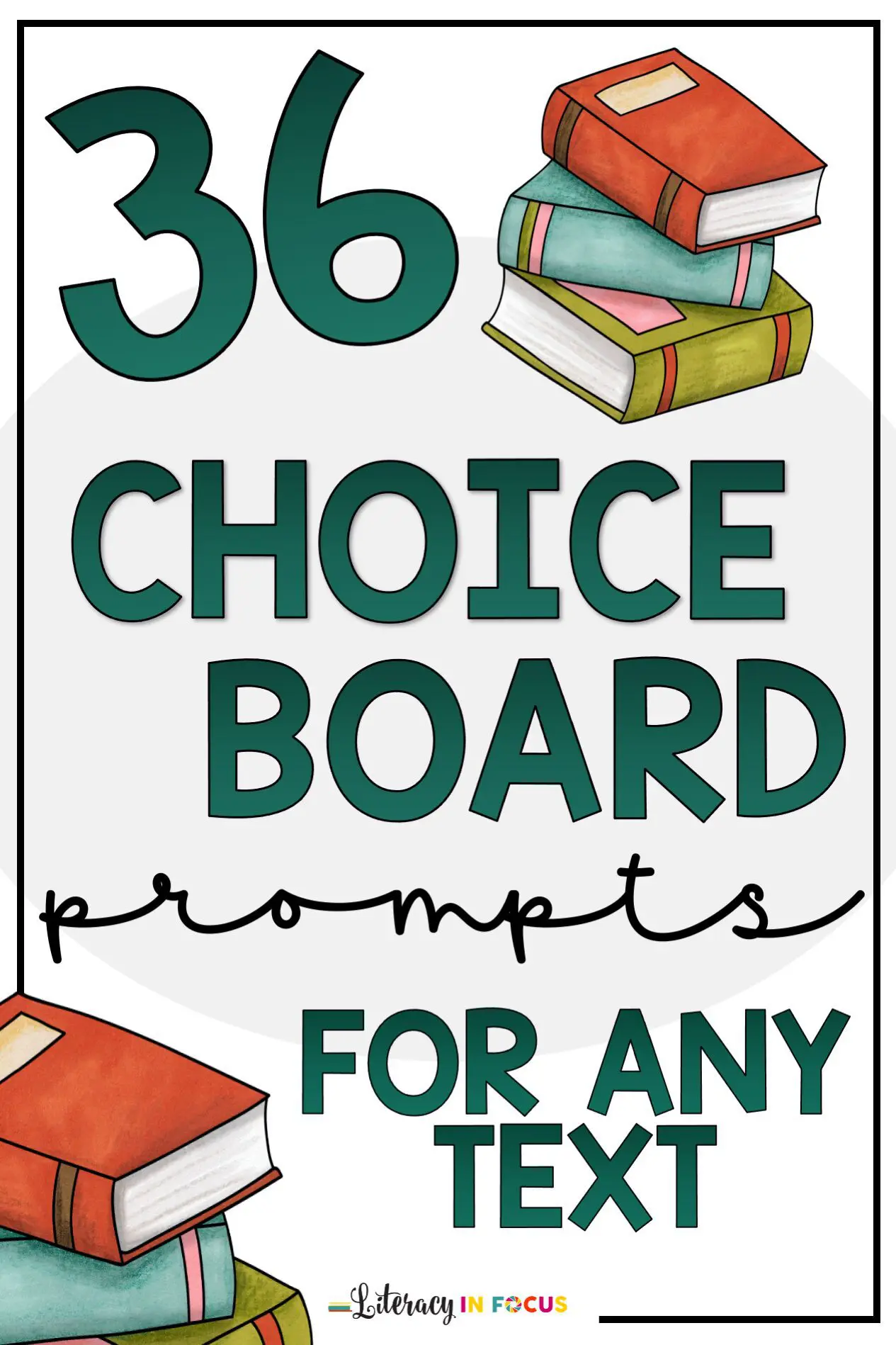 36 Choice Board Prompts for Any Texts