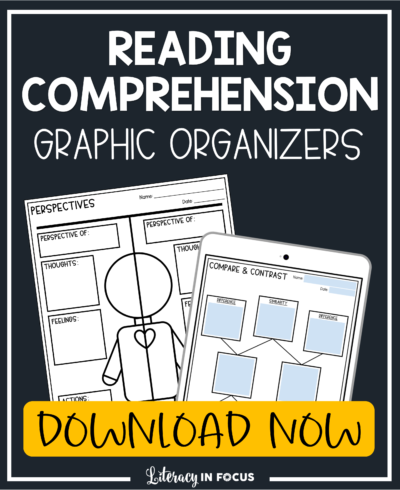 reading comprehension graphic organizers shop now