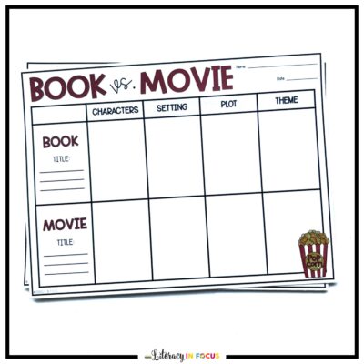 Book vs. Movie Graphic Organizer