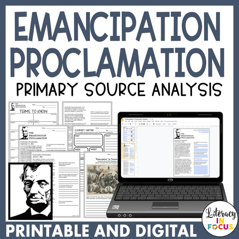 Emancipation Proclamation Lesson Plan
