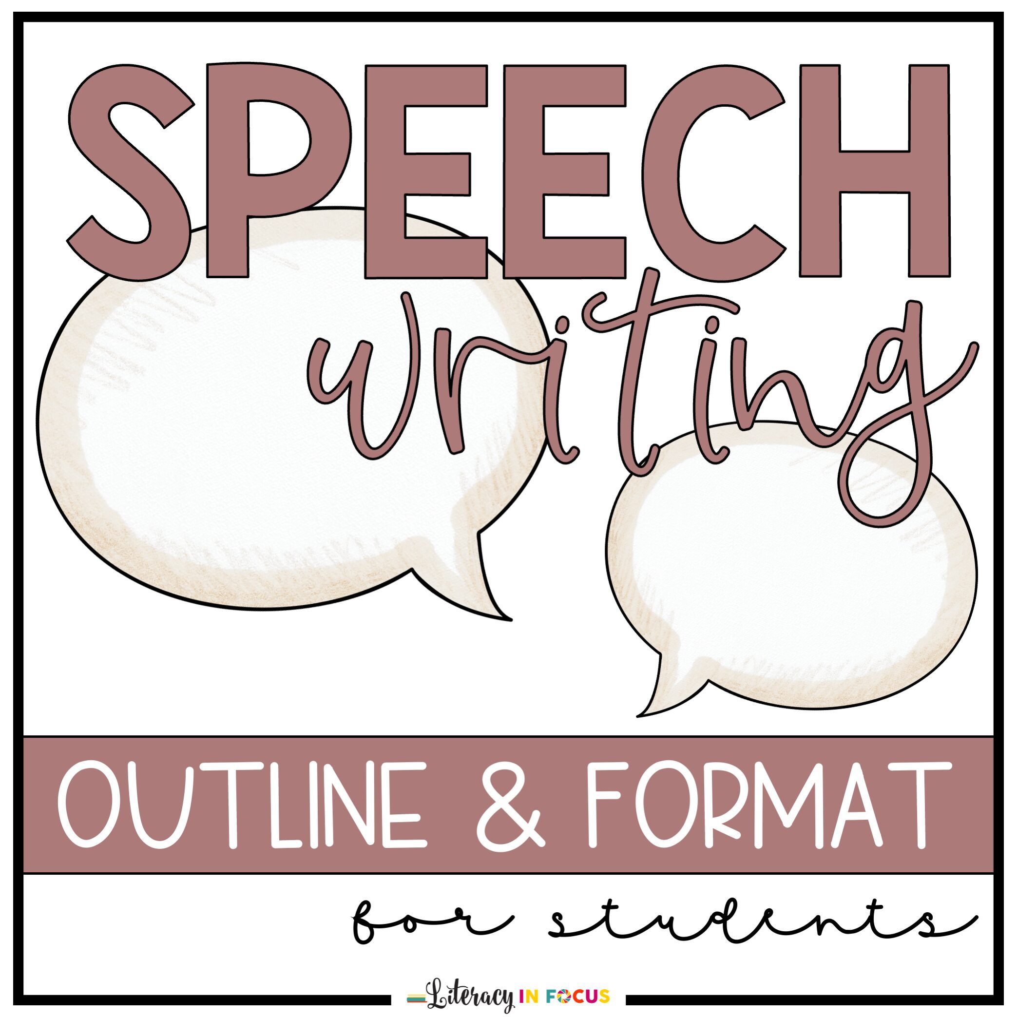 Speech Writing Outline and Format for Kids