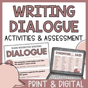Writing Dialogue Practice Activities